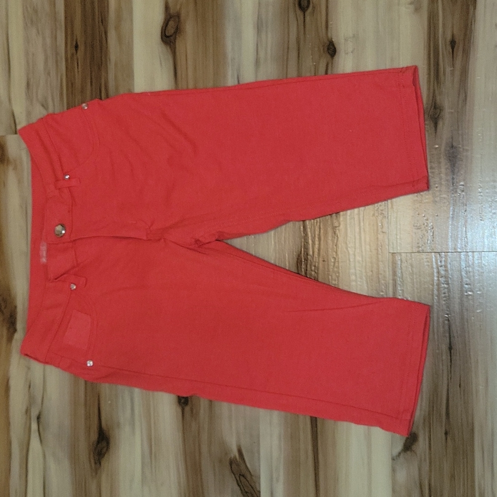 Coral Capri Jeggings